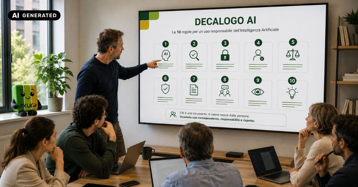 Decalogo dell&rsquo;intelligenza artificiale in azienda: 10 regole per un uso responsabile dell&rsquo;AI